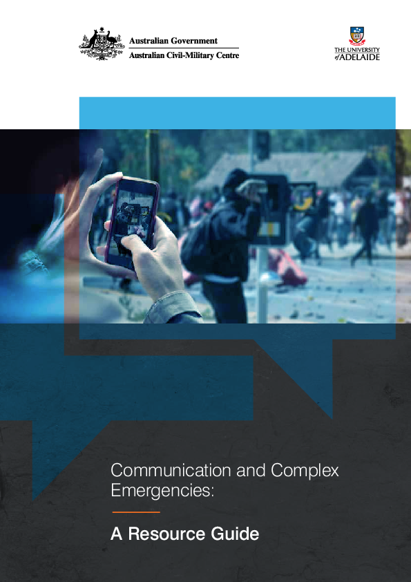 (PDF) Communication and Complex Emergencies: A Resource Guide