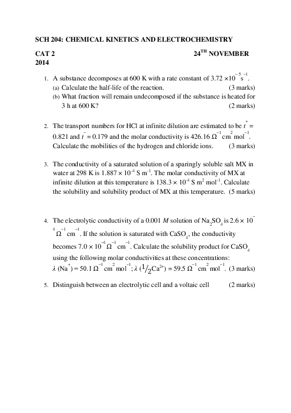 ap chem solutions electrochemistry