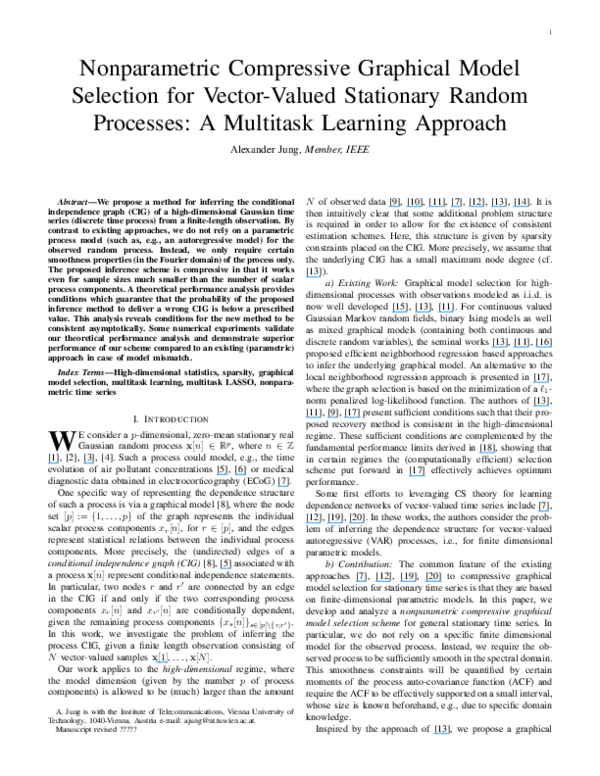 (PDF) Nonparametric compressive graphical model selection for vector ...