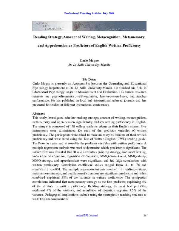 Metacognition refers to image