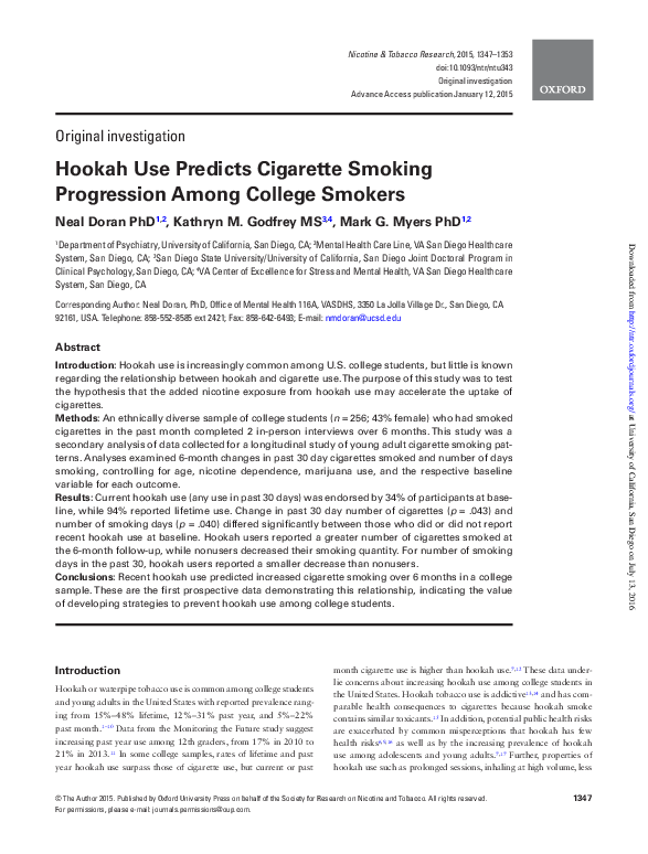Effects of shisha to a woman image