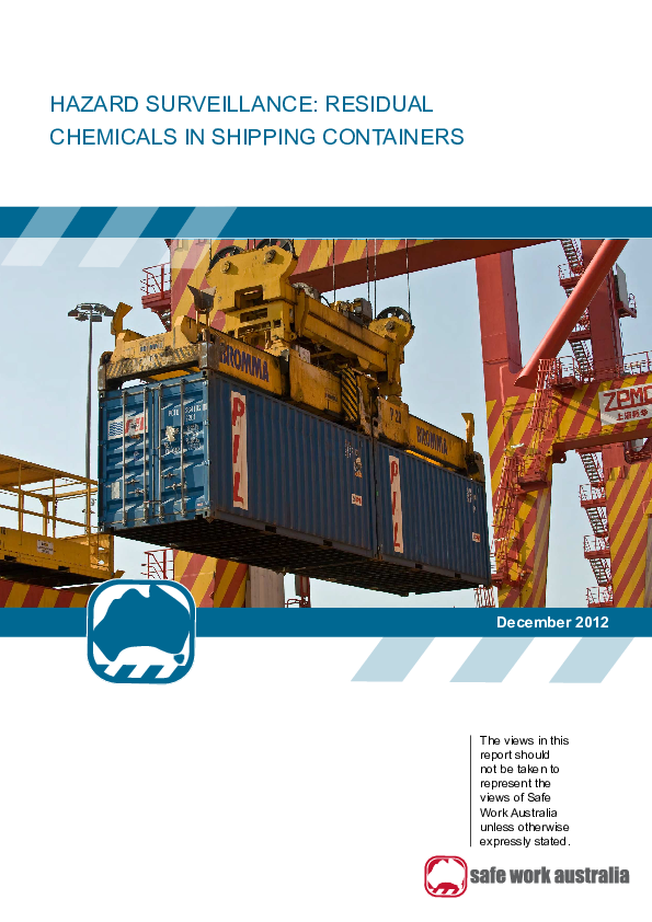 (PDF) HAZARD SURVEILLANCE: RESIDUAL CHEMICALS IN SHIPPING CONTAINERS