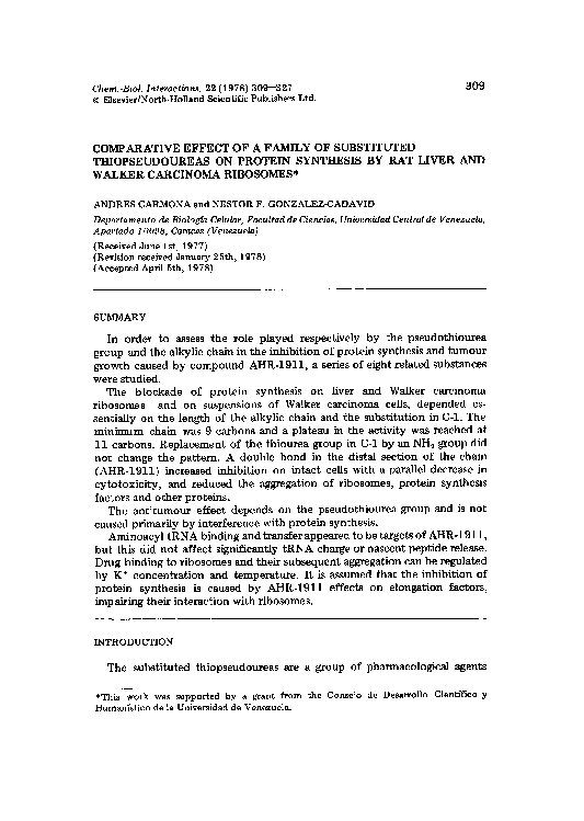 (PDF) Comparative effect of a family of substituted thiopseudoureas on ...