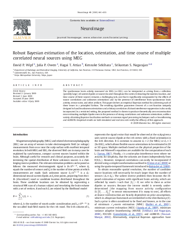 (PDF) Robust Bayesian estimation of the location, orientation, and time ...