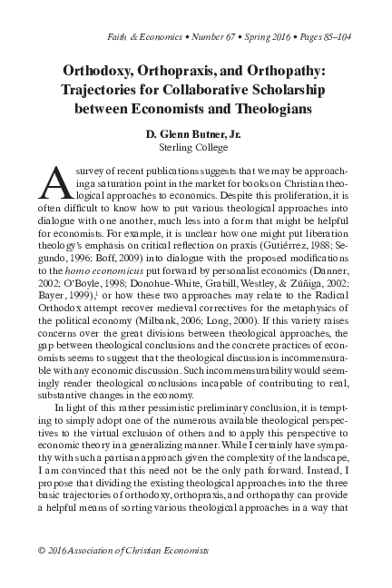 (PDF) Orthodoxy, Orthopraxis, and Orthopathy: Trajectories for ...