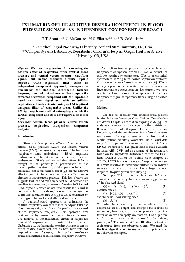 Essay about respiration and blood pressure image