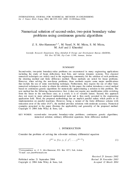 (PDF) Numerical solution of second-order, two-point boundary value ...