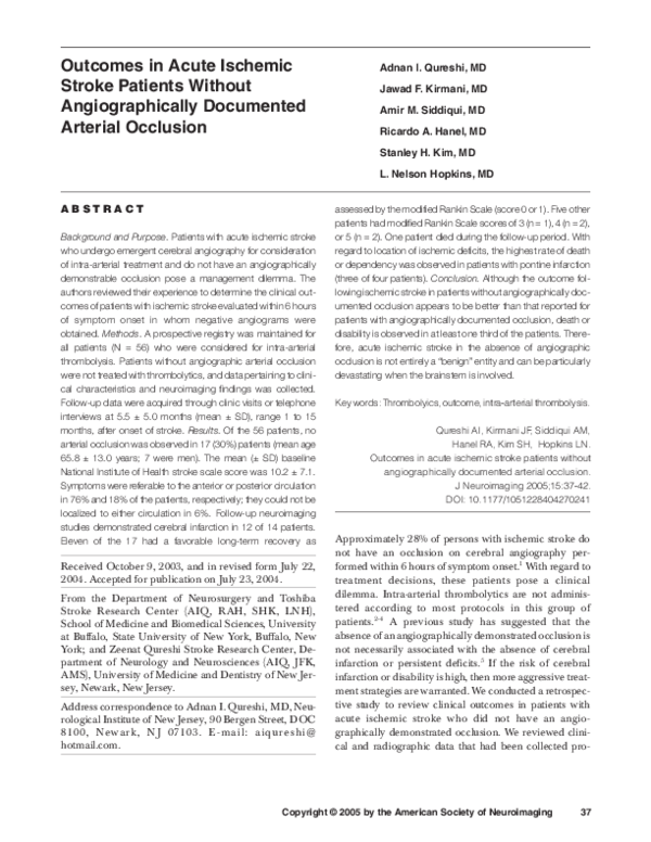 Signs and symptoms of stroke essay image