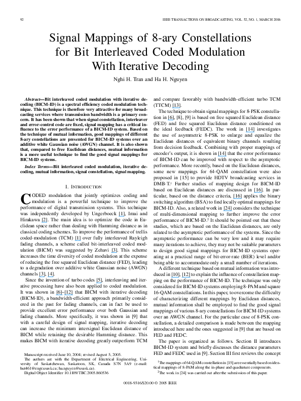 (PDF) Signal mappings of 8-ary constellations for bit interleaved coded ...