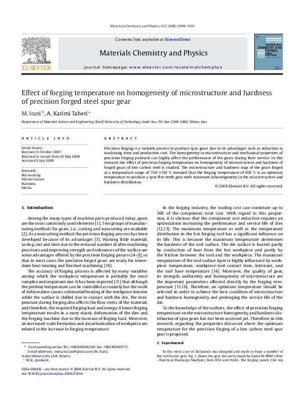 (PDF) Effect of forging temperature on homogeneity of microstructure ...