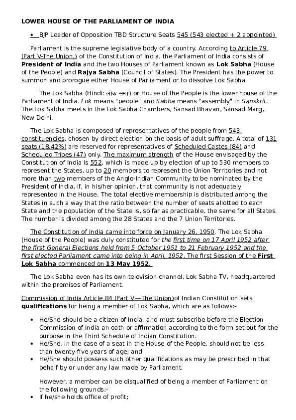 Upper house of parliament image