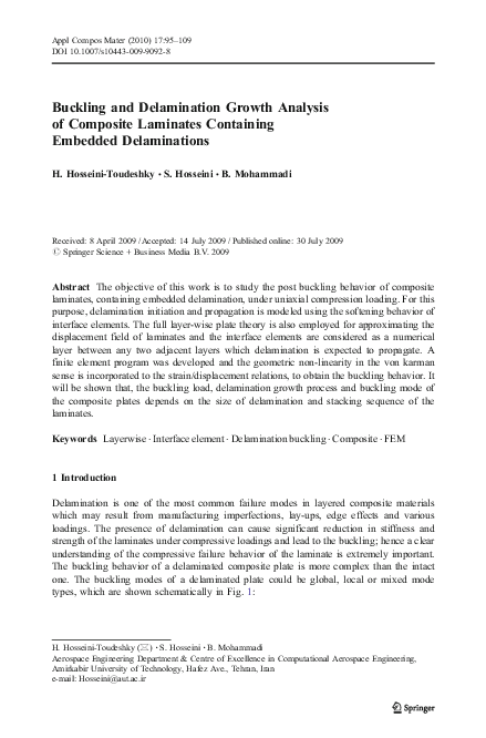 (PDF) Buckling and Delamination Growth Analysis of Composite Laminates ...