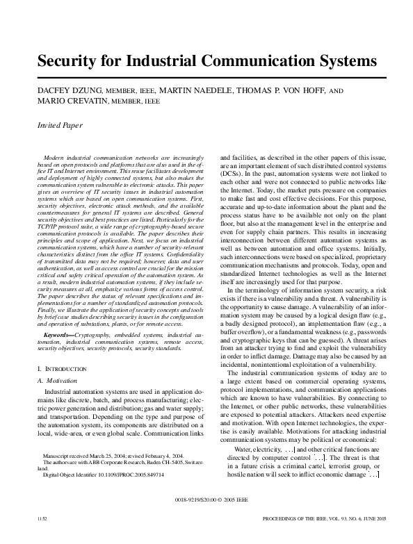 Industrielle Kommunikation Industrial Communication