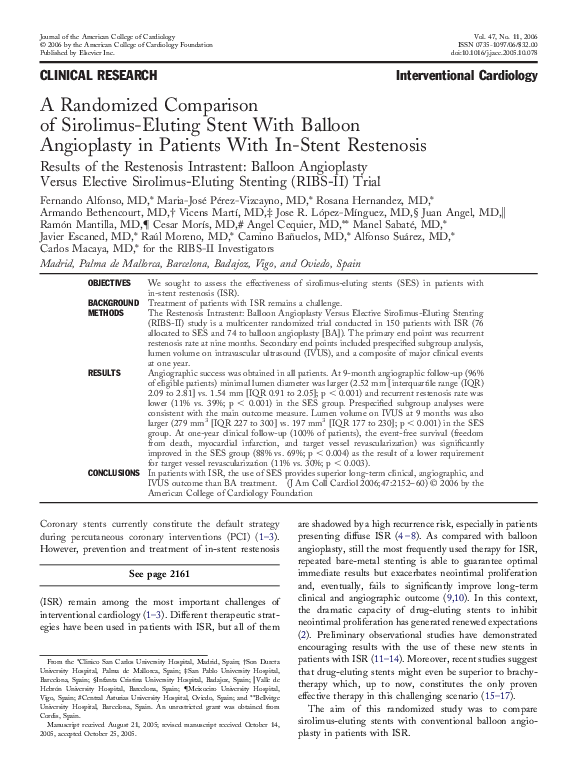 Stent balloon angioplasty image