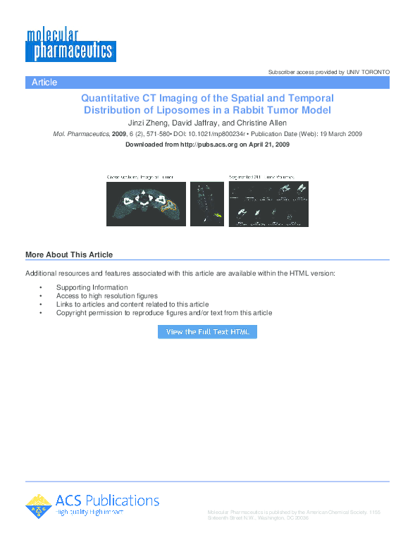 (PDF) Quantitative CT Imaging of the Spatial and Temporal Distribution ...