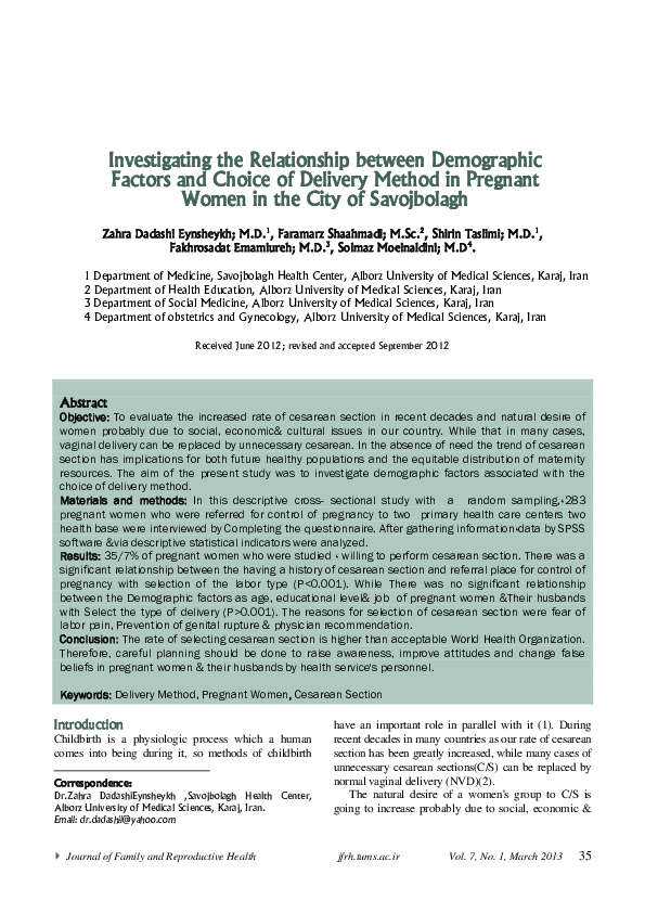 (PDF) Investigating the Relationship between Demographic Factors and ...