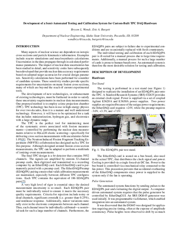 (PDF) Development of a Semi-Automated Testing and Calibration System ...