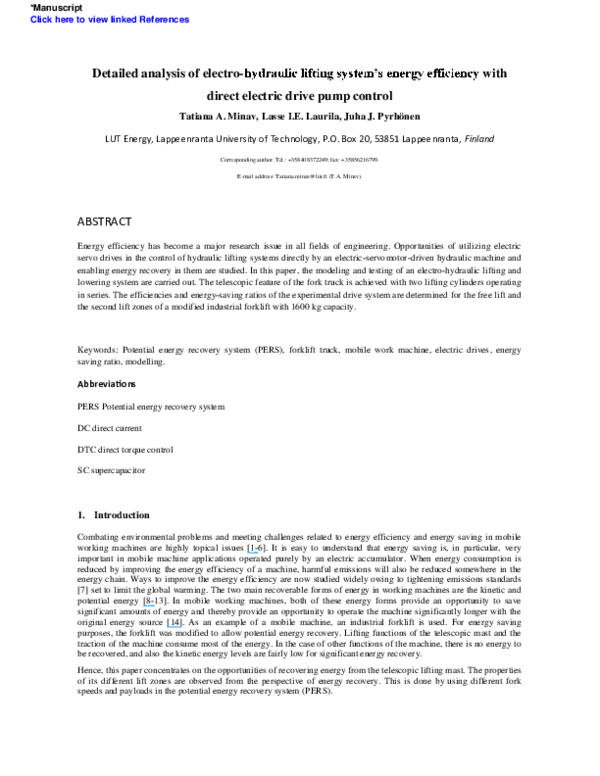 Abstract of hydraulic system image