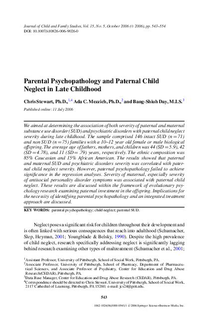 Causes and effects of child neglect essay image