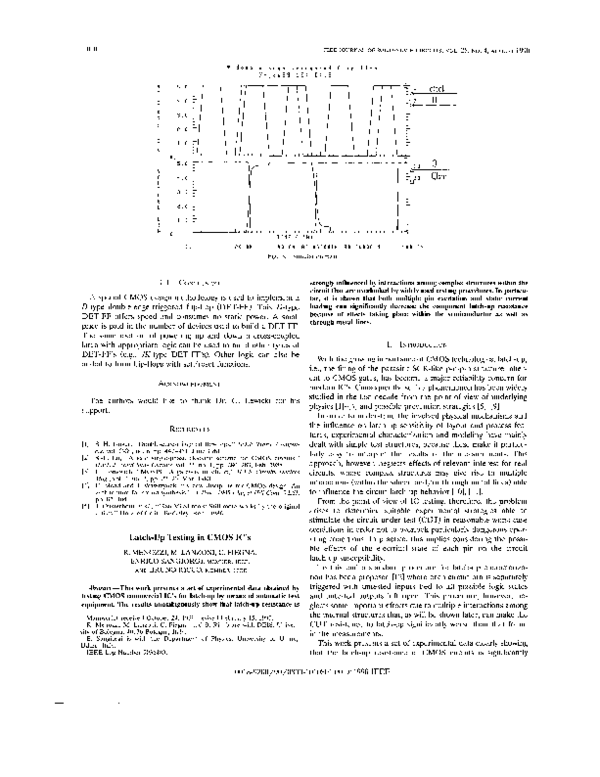 (PDF) Latchup testing in CMOS IC's Enrico Academia.edu