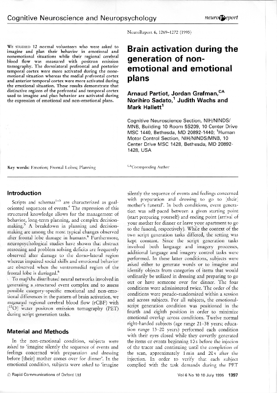 (PDF) Brain activation during the generation of nonemotional and ...