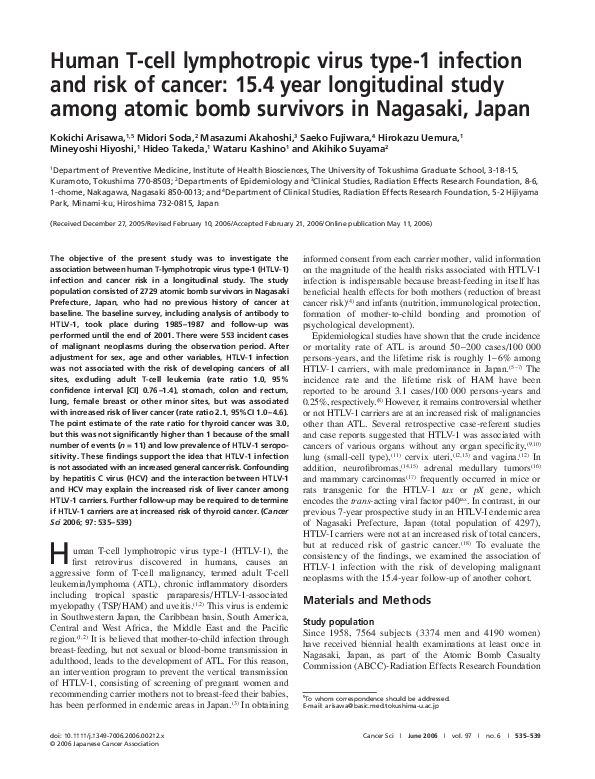 (PDF) Human T-Cell Lymphotropic Virus Type 1 Infection Among Pregnant ...