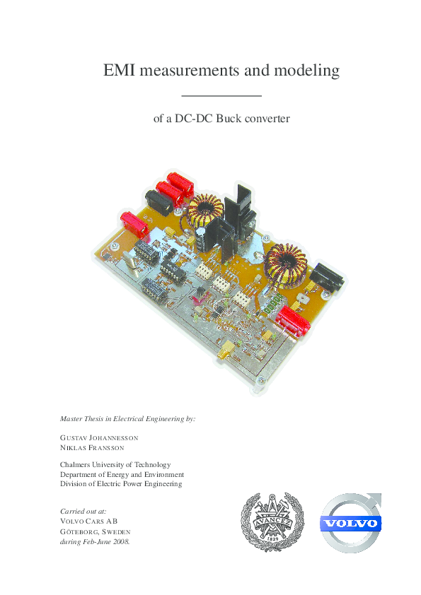 (PDF) EMI measurements and modeling of a DCDC Buck converter