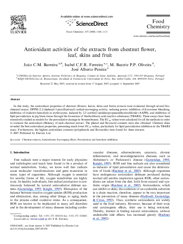 Antioxidant leaf thesis image