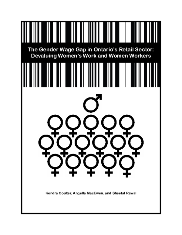 (PDF) The Gender Wage Gap in Ontario's Retail Sector Devaluing Women's