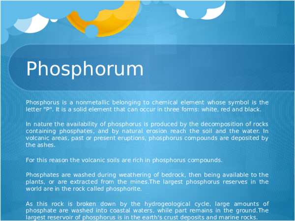 Reservoirs Sinks And Sources Phosphorus Cycle