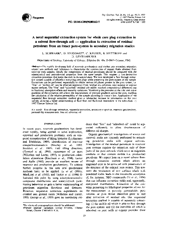 (PDF) A novel sequential extraction system for whole core plug ...
