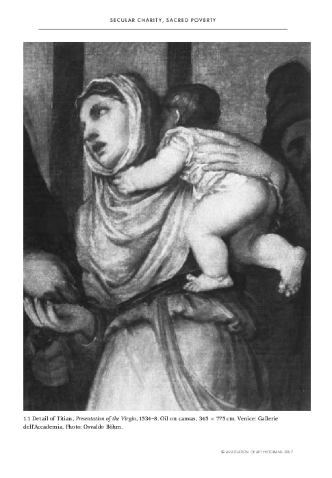 Secular charity, sacred poverty: Picturing the poor in Renaissance Venice