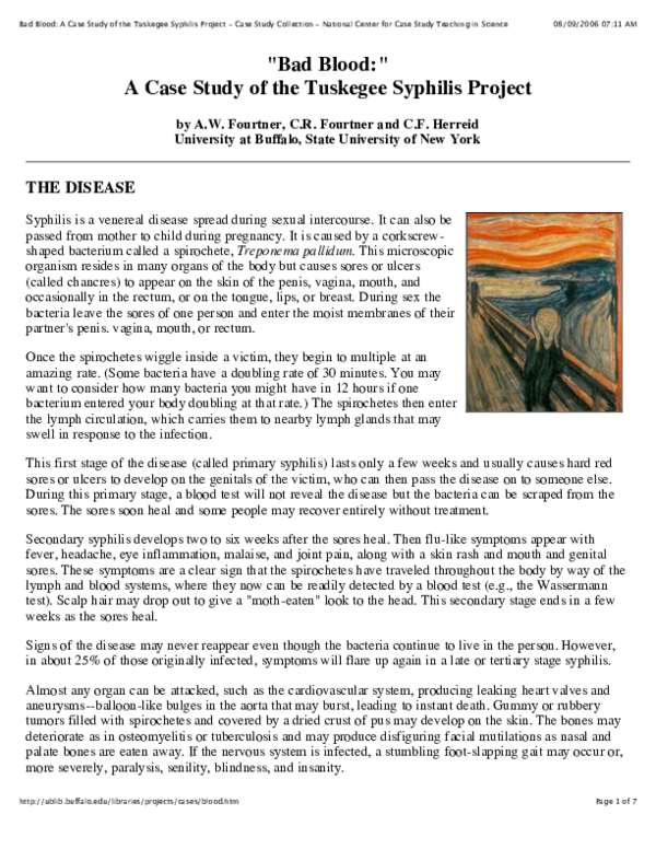 Tuskegee syphilis study movie picture