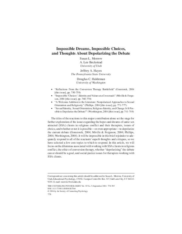 Impossible dream essay picture