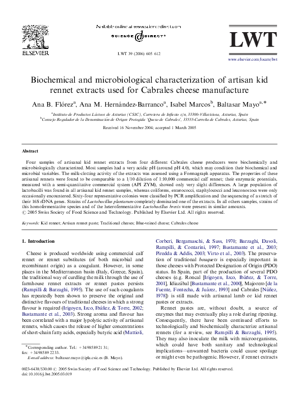 (PDF) Biochemical and microbiological characterization of artisan kid ...
