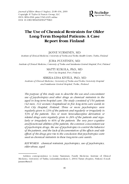 Chemical restraint drug list picture