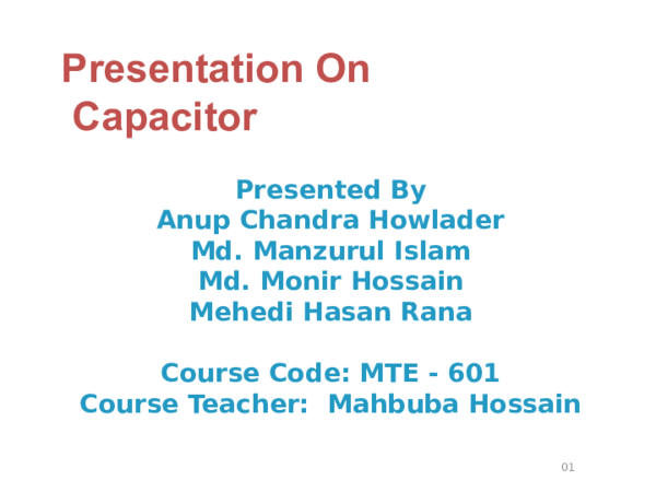 (PPT) CAPACITOR