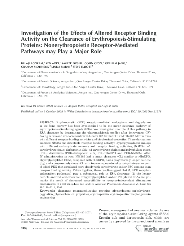 (PDF) Investigation of the effects of altered receptor binding activity ...