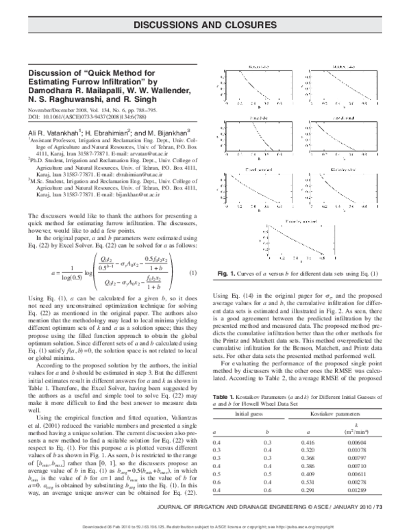 (PDF) Closure to “Approximation of Well Function for Large Diameter ...