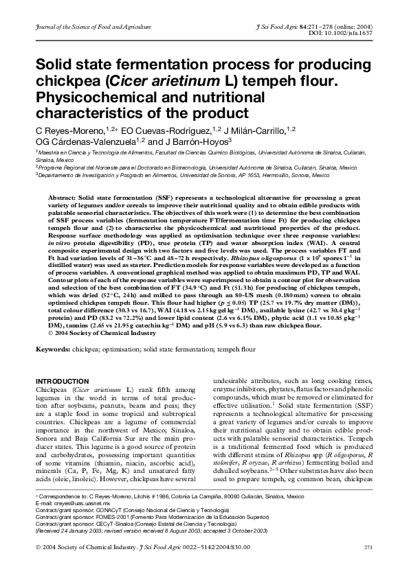 Important parameters that must be controlled in the tempeh fermentation process image
