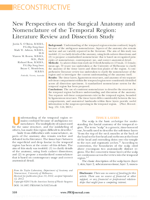 (PDF) New Perspectives on the Surgical Anatomy and Nomenclature of the ...