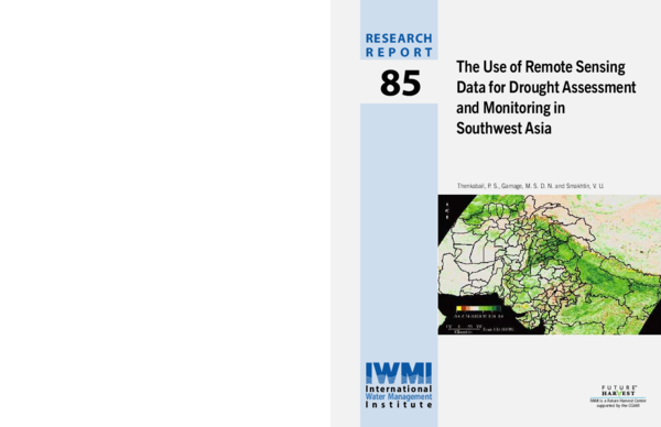 (PDF) The Use of Remote Sensing Data for Drought Assessment and ...