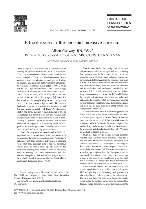 Perinatal ethical issues image