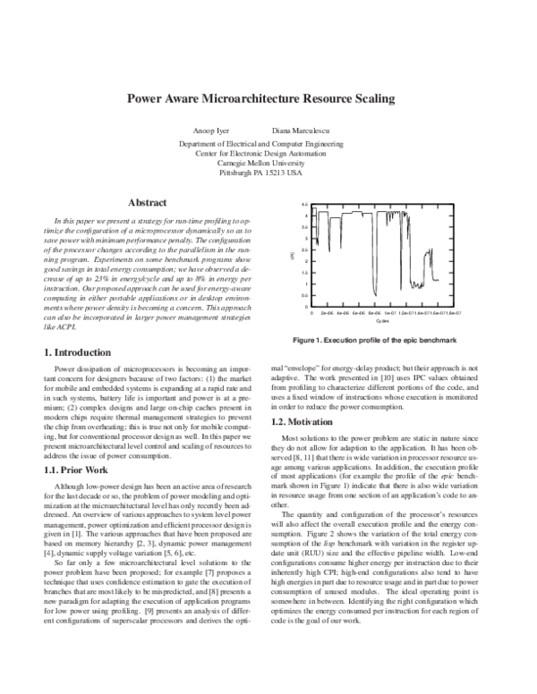 (PDF) Power aware microarchitecture resource scaling