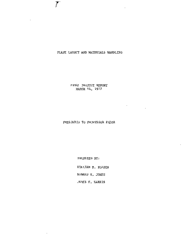  PDF PLANT LAYOUT AND MATERIALS HANDLING Vignesh Ghag Academia edu