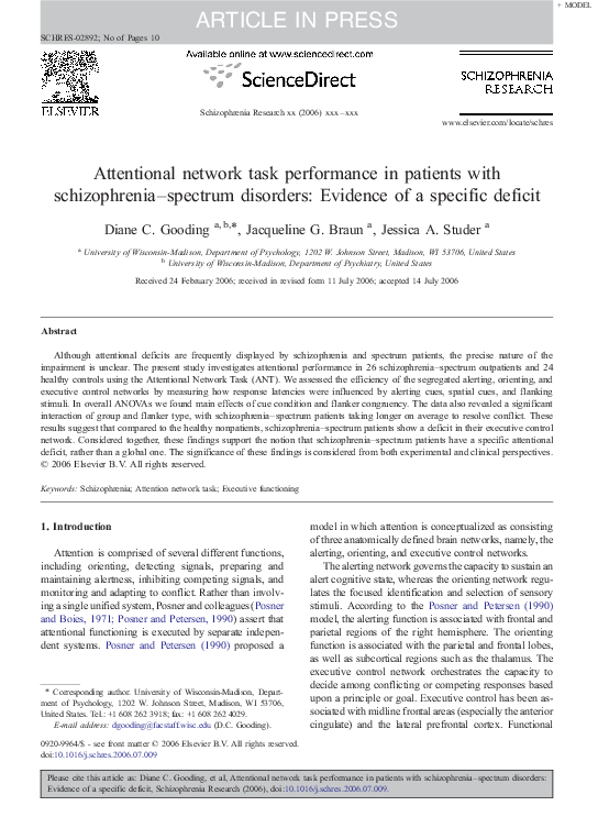 Posner and petersen, 1990 image