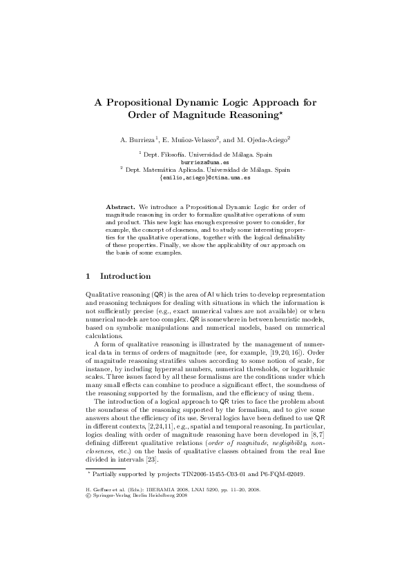 (PDF) A Propositional Dynamic Logic Approach for Order of Magnitude ...