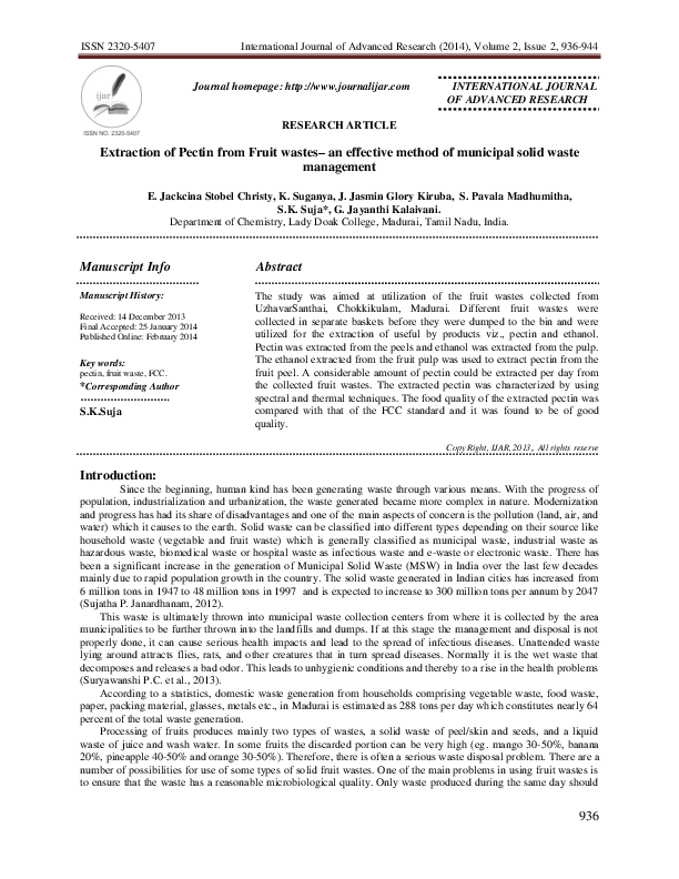 Pectin extraction thesis 07 picture