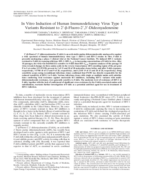 (PDF) In vitro induction of human immunodeficiency virus type 1 ...