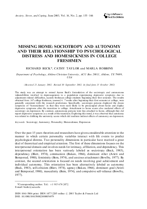 Homesickness at university uk image